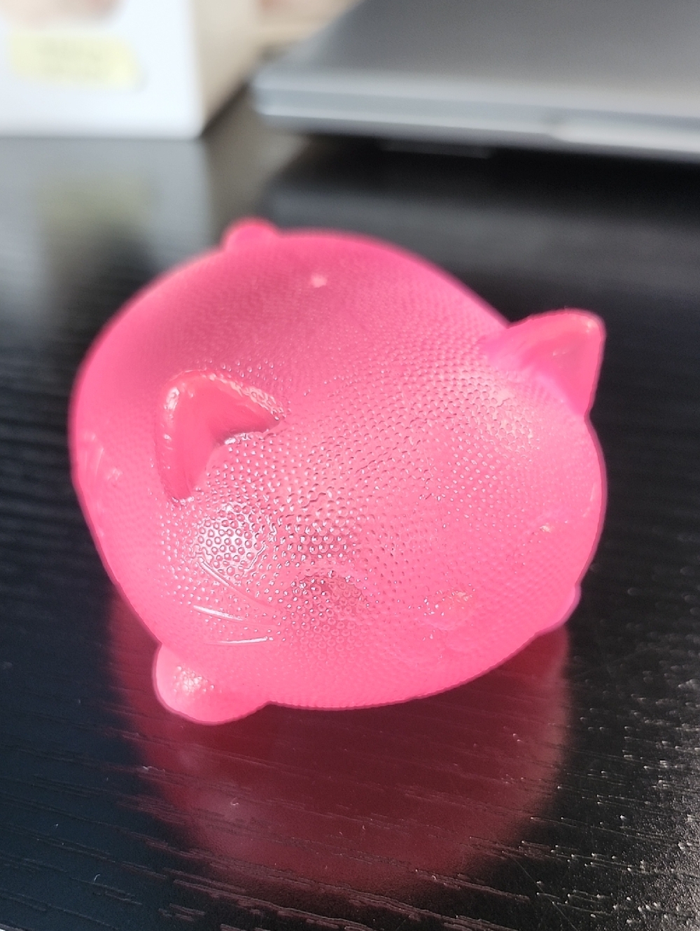 Pink Squishy Cat Toy